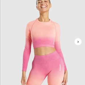 GYMSHARK SET Adapt Ombre SeamlessMarl/Pink legging and top. Price is firm OBO